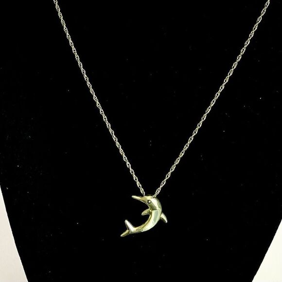 APP Sterling Silver Dolphin Necklace - Picture 4 of 9